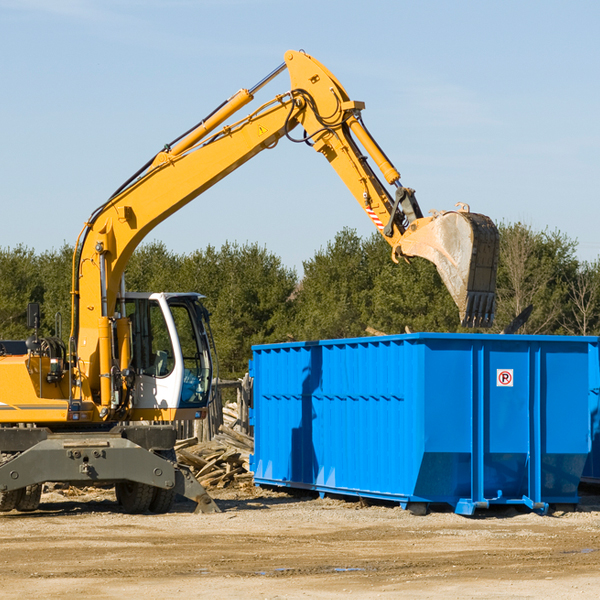 what are the rental fees for a residential dumpster in Brooks MI